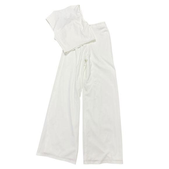 Lulus Enticing Endeavors White Two-Piece Jumpsuit size Small NWT - Picture 4 of 5